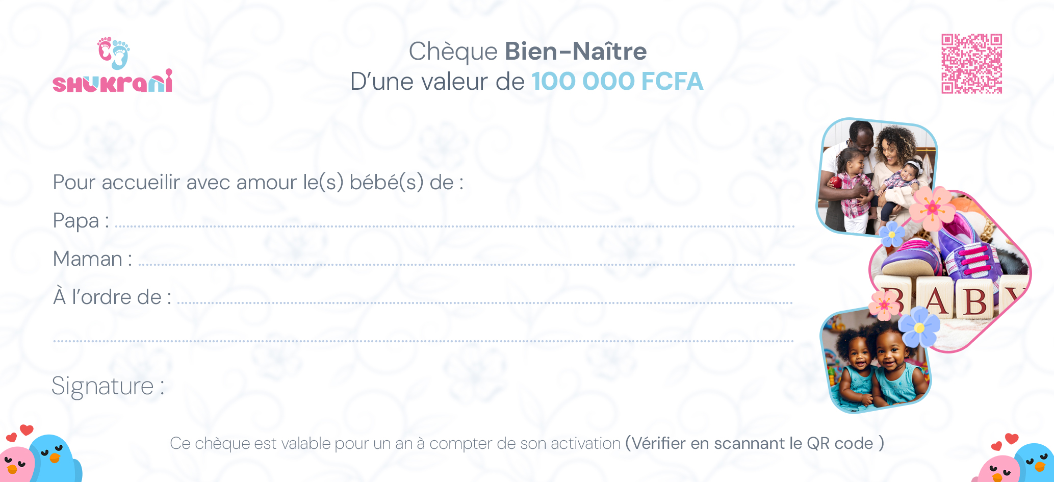 Chèque "Bien-Naître"